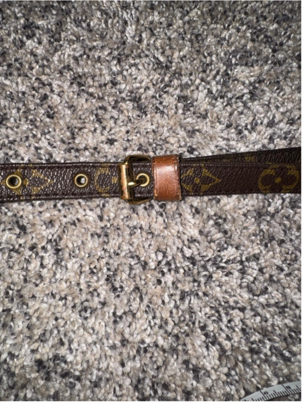 LV Monogram Adjustable Crossbody Strap Shoulder Pad Brown Canvas Bag Strap - Picture 3 of 11